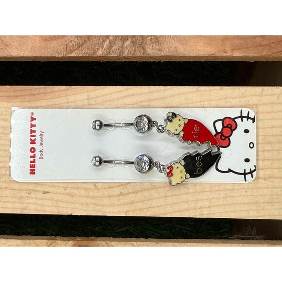 Hello Kitty “Best Friends” 14-Gauge Belly Button Ring - Picture 8 of 9
